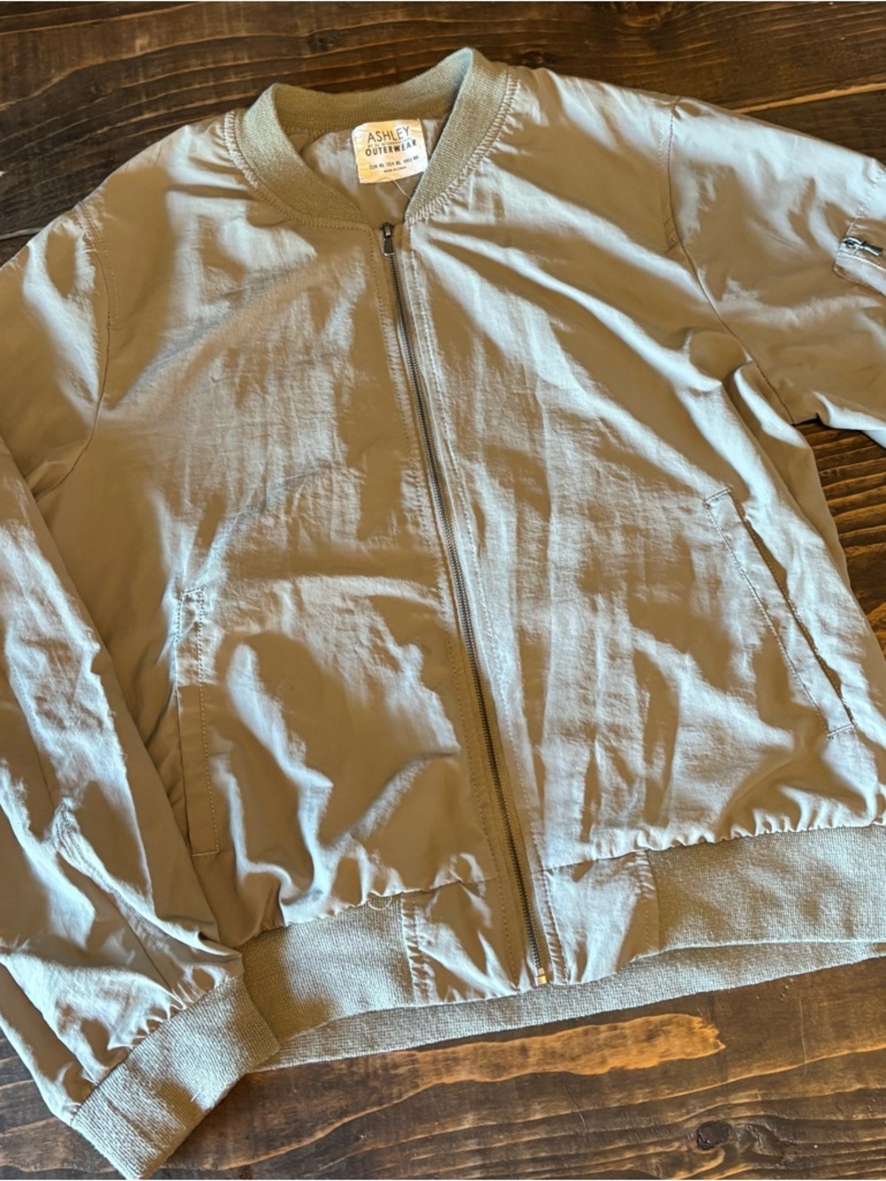 Ashley By 26 International Olive Green Bomber Jacket